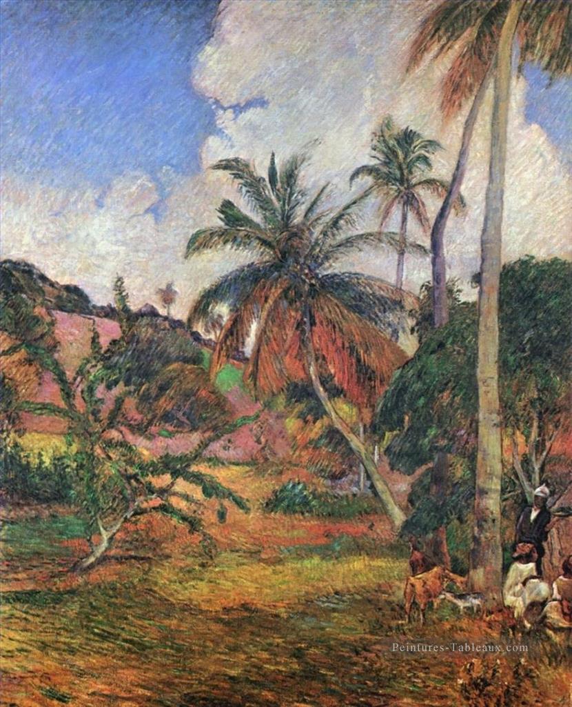 Palmiers sur la Martinique postimpressionnisme Primitivisme Paul Gauguin Peintures à l'huile